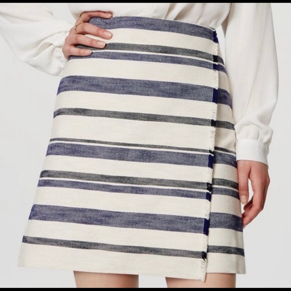 LOFT Fringe Wrap Skirt